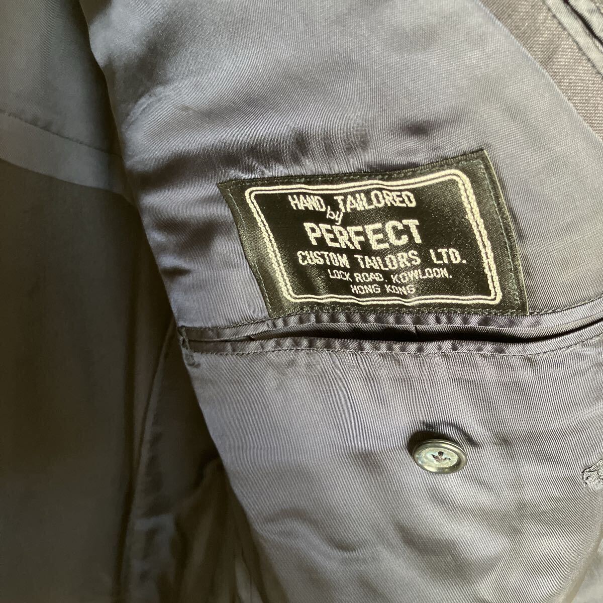 テーラードジャケットドーメル社 スーパーブリオ SUPER BRIO by DORMEUIL ジャケット ブレザー ネイビー 上着 ジャケット 大きいサイズ_画像4