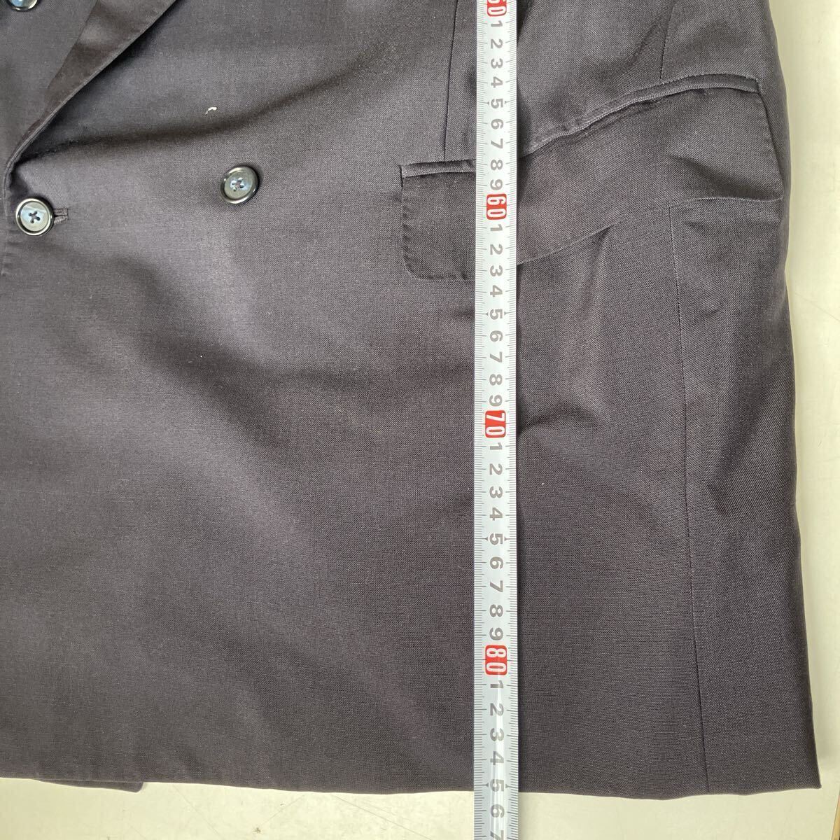 テーラードジャケットドーメル社 スーパーブリオ SUPER BRIO by DORMEUIL ジャケット ブレザー ネイビー 上着 ジャケット 大きいサイズ_画像8