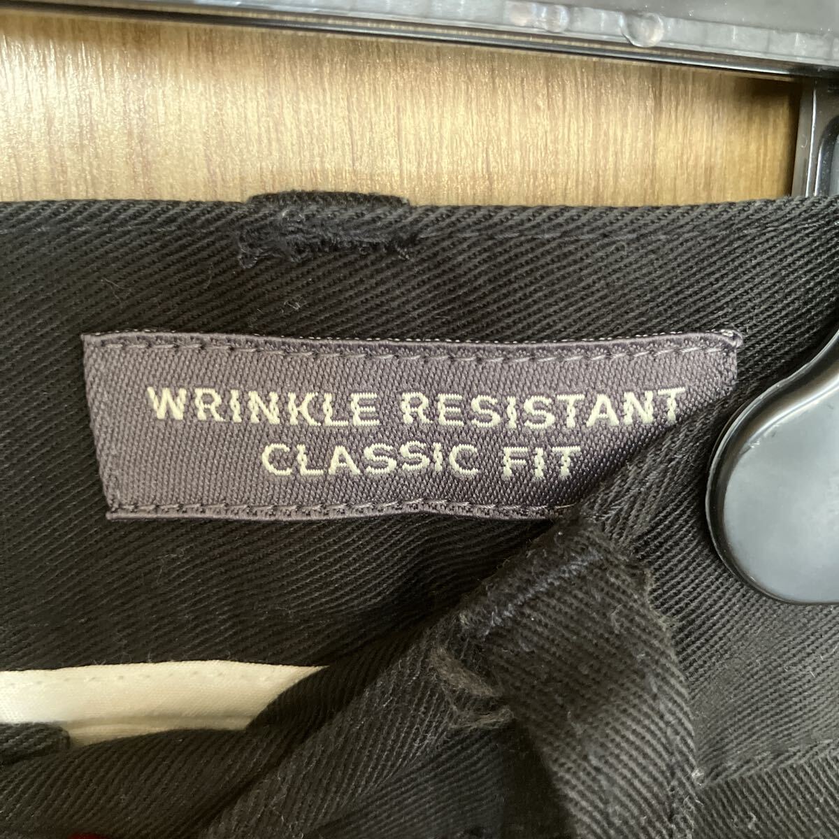 エディー・バウアー Eddie Bauer スラックス パンツ ズボン ブラック ボトムス 黒 メンズ 男性用 大きいサイズ 綿 ロングパンツ_画像3