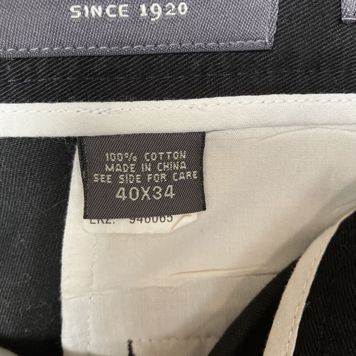 エディー・バウアー Eddie Bauer スラックス パンツ ズボン ブラック ボトムス 黒 メンズ 男性用 大きいサイズ 綿 ロングパンツ_画像4