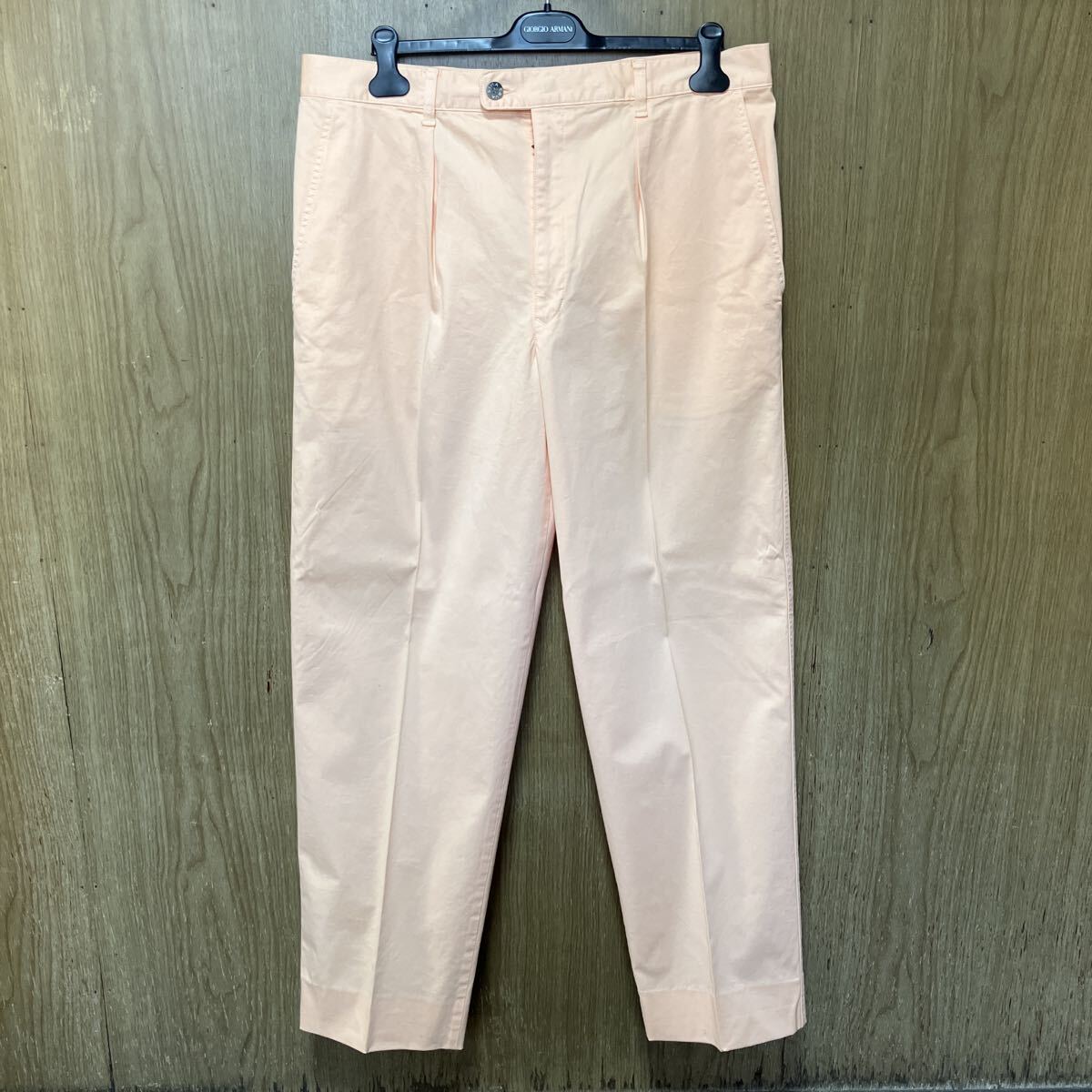 SINA COVA シナコバ パンツ スラックス チノパン カラーパンツ ボトム コットン オレンジ色 メンズパンツ 男性用 _画像1