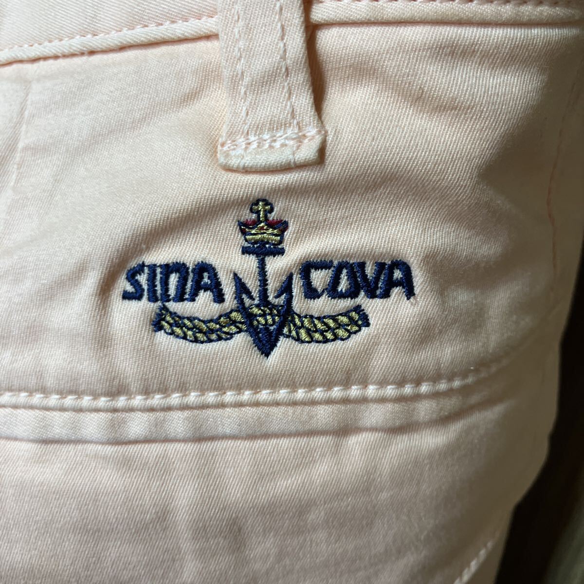 SINA COVA シナコバ パンツ スラックス チノパン カラーパンツ ボトム コットン オレンジ色 メンズパンツ 男性用 _画像4