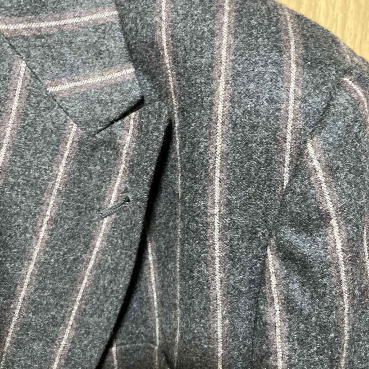 ジョルジオアルマーニ GIORGIO ARMANI スーツ ウール？ セットアップ ストライプ 紳士 メンズ 男性用 ブランド 秋冬 パンツ_画像4