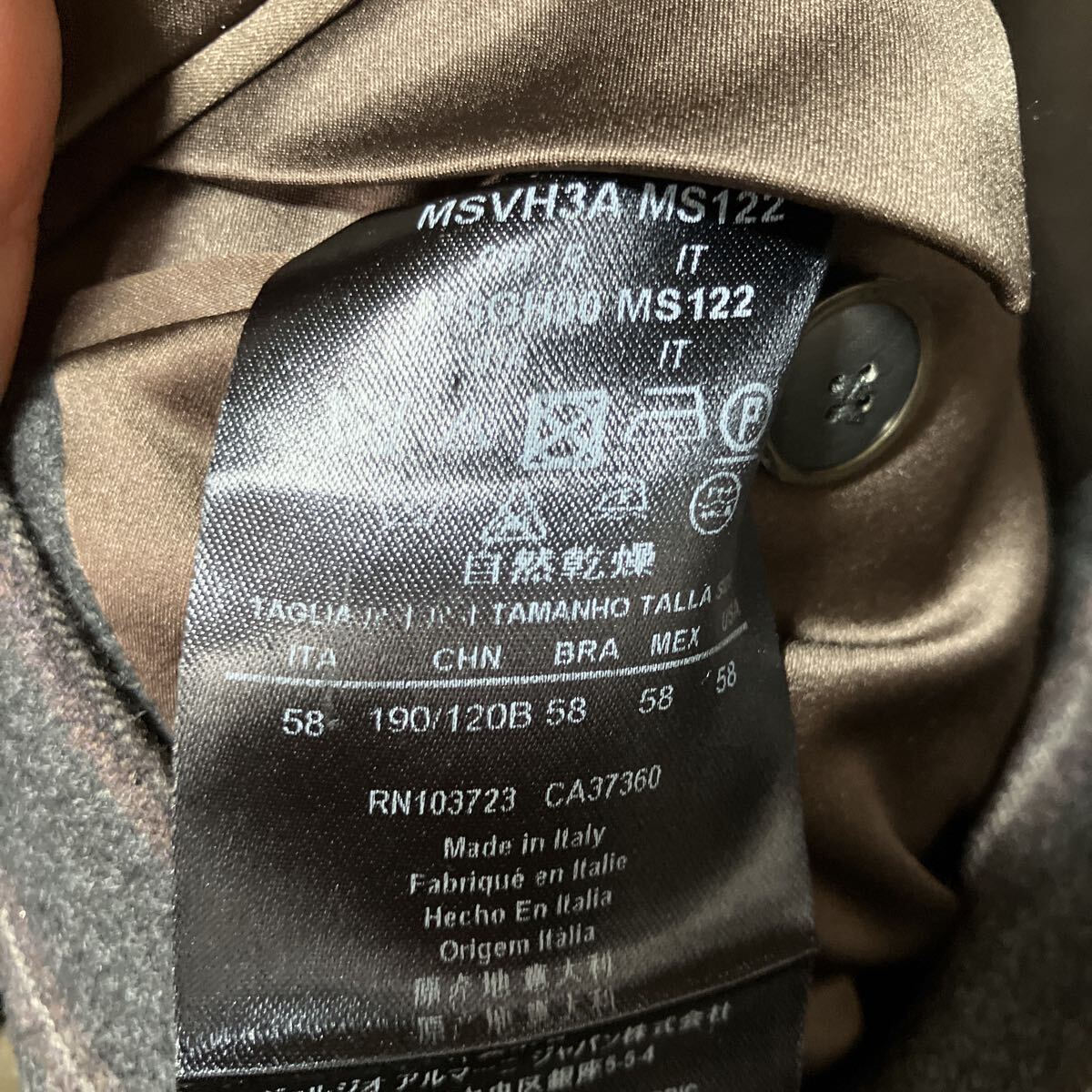 ジョルジオアルマーニ GIORGIO ARMANI スーツ ウール？ セットアップ ストライプ 紳士 メンズ 男性用 ブランド 秋冬 パンツ_画像6