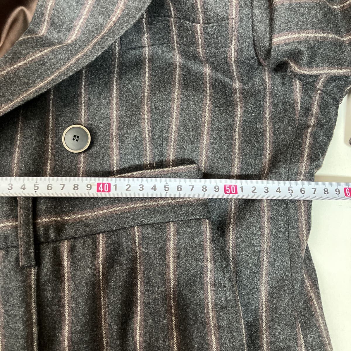 ジョルジオアルマーニ GIORGIO ARMANI スーツ ウール？ セットアップ ストライプ 紳士 メンズ 男性用 ブランド 秋冬 パンツ_画像8