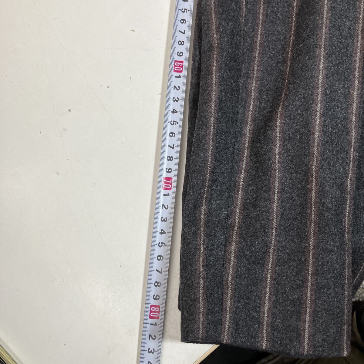 ジョルジオアルマーニ GIORGIO ARMANI スーツ ウール？ セットアップ ストライプ 紳士 メンズ 男性用 ブランド 秋冬 パンツ_画像9