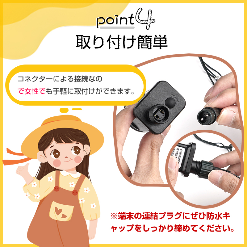 即納 500球 50m クリスマスツリー ライト LED イルミネーションライト コンセント式 クリスマス 飾り 電飾 屋外 室内 連結可 防水 Y1451-5_画像5