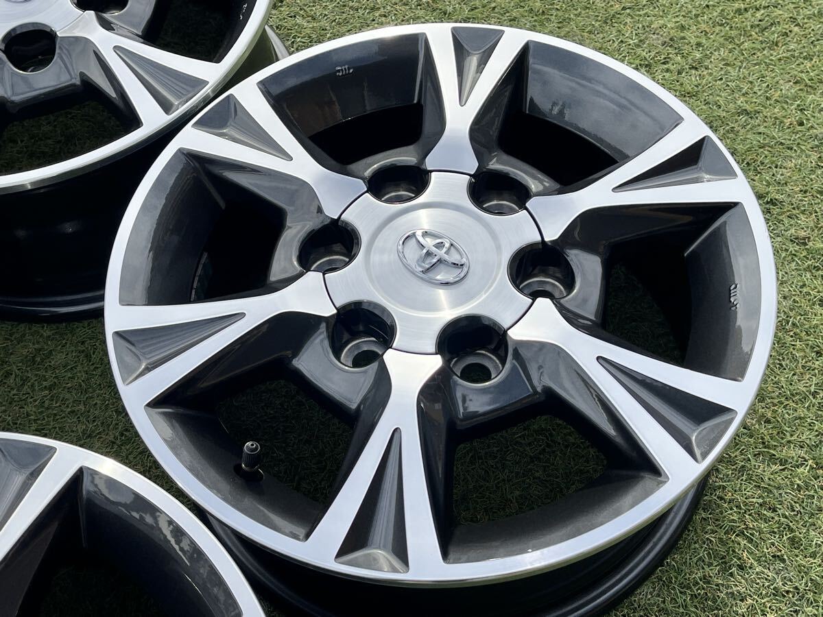美品!! 15インチ トヨタ ハイエース 純正OP 6J +35 PCD139.7 200系 アルミホイール【4本セット】送料無料 【E71111-16】_画像4