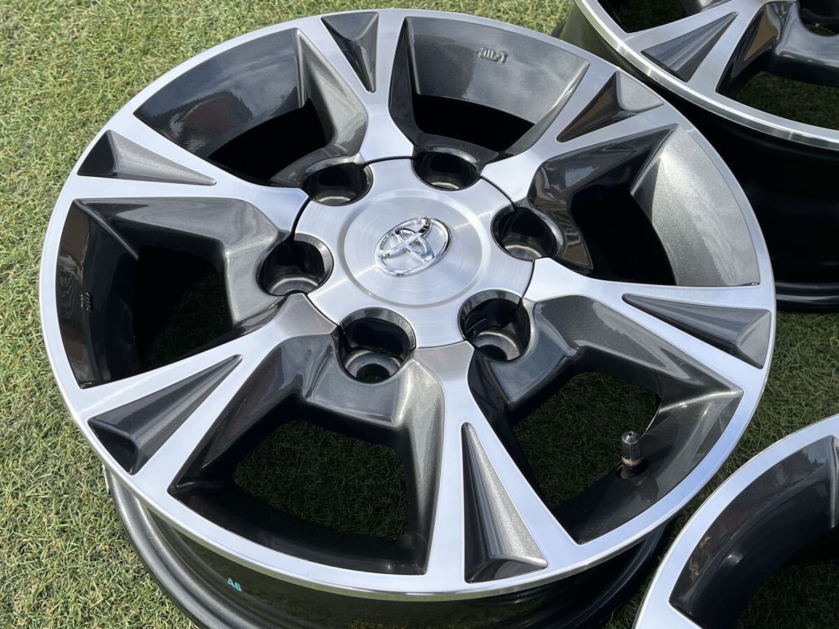 美品!! 15インチ トヨタ ハイエース 純正OP 6J +35 PCD139.7 200系 アルミホイール【4本セット】送料無料 【E71111-16】_画像5