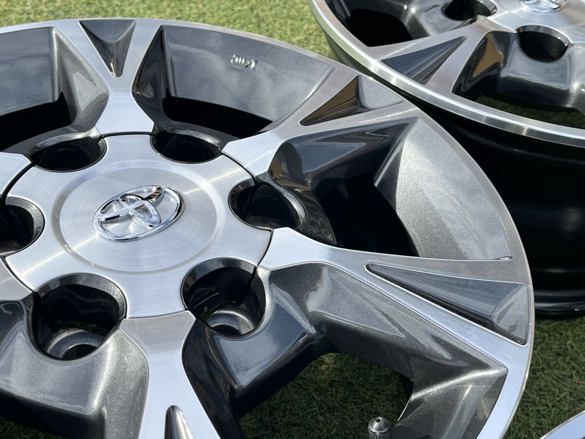 美品!! 15インチ トヨタ ハイエース 純正OP 6J +35 PCD139.7 200系 アルミホイール【4本セット】送料無料 【E71111-16】_画像7