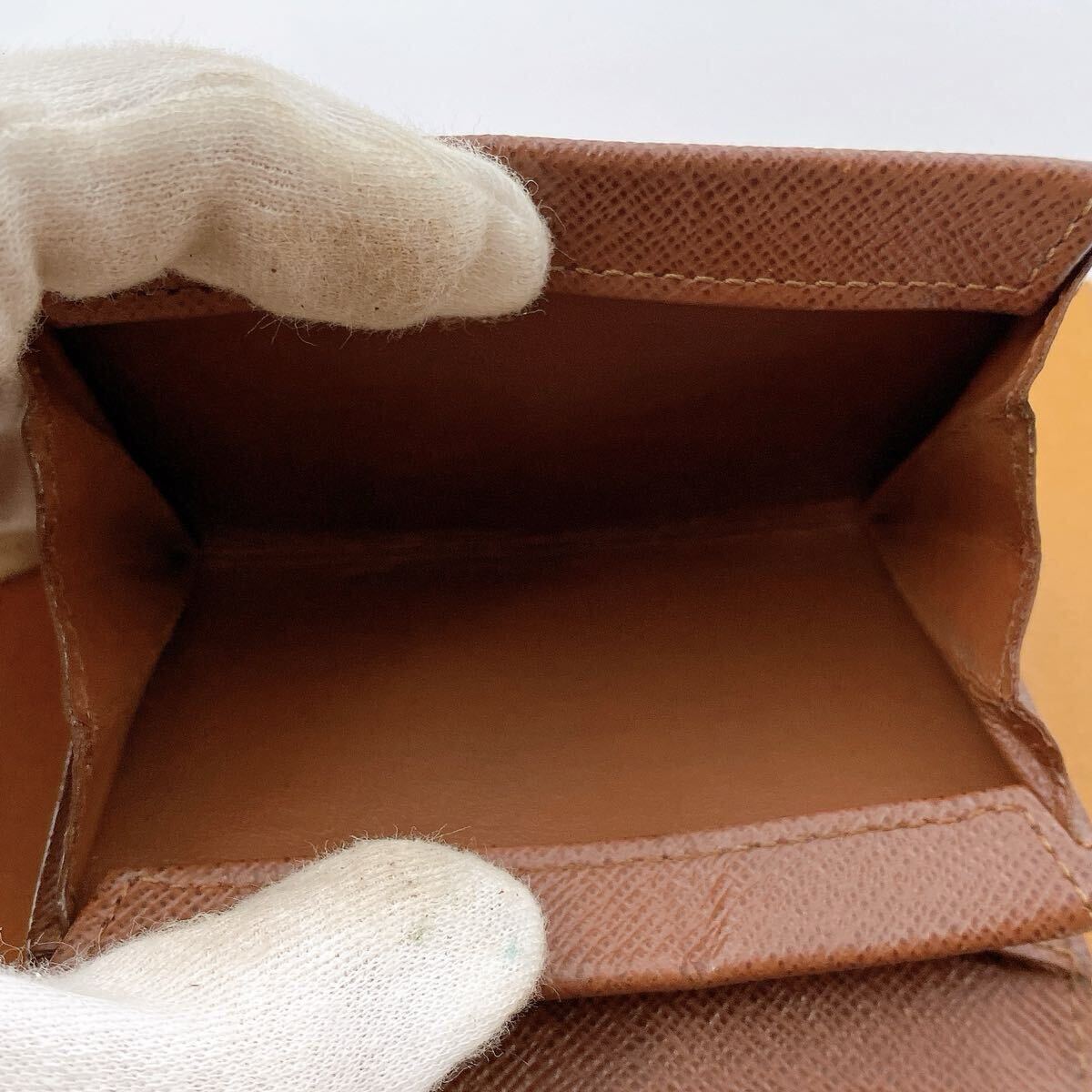 [ почти превосходный товар ]LOUIS VUITTON Louis * Vuitton монограмма porutomone pra ячейка для монет compact кошелек для мелочи . женский мужской 206