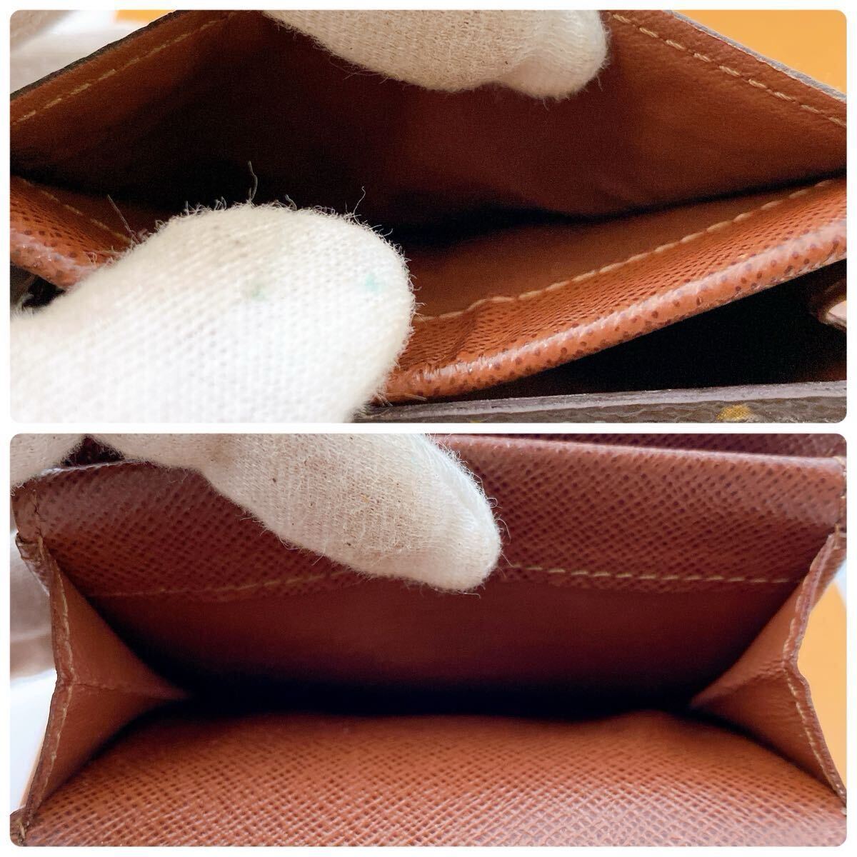 [ почти превосходный товар ]LOUIS VUITTON Louis * Vuitton монограмма porutomone pra ячейка для монет compact кошелек для мелочи . женский мужской 206