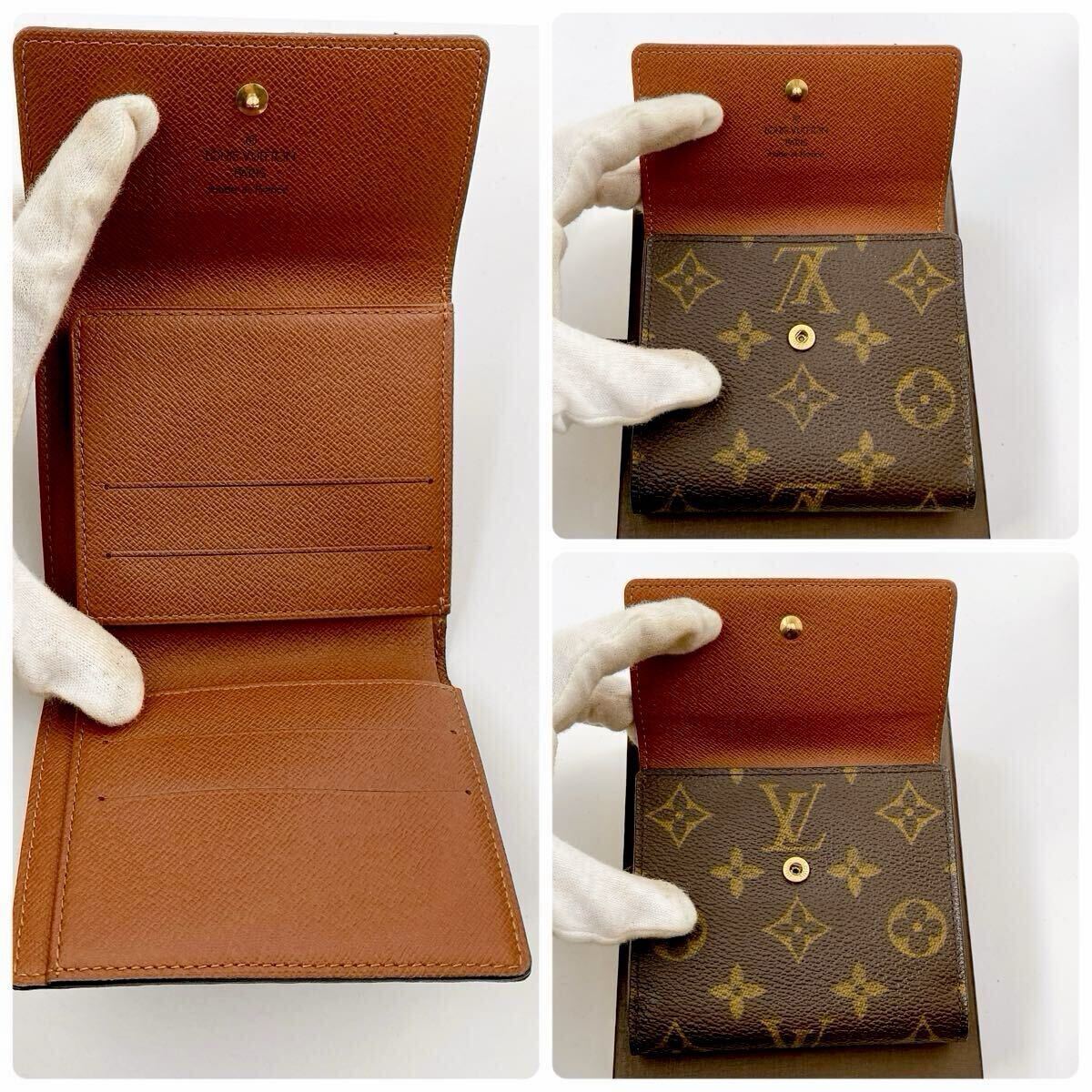 [ не использовался . близкий ] коробка, пакет имеется Louis Vuitton монограмма porutofoiyue Lee zW крюк кошелек compact LOUIS VUITTON унисекс 188