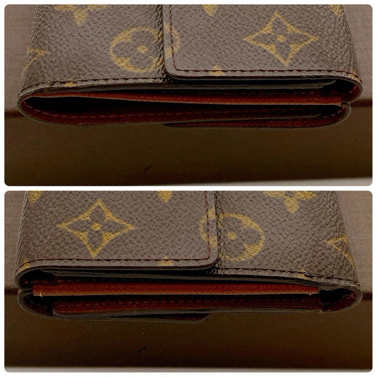 [ не использовался . близкий ] коробка, пакет имеется Louis Vuitton монограмма porutofoiyue Lee zW крюк кошелек compact LOUIS VUITTON унисекс 188