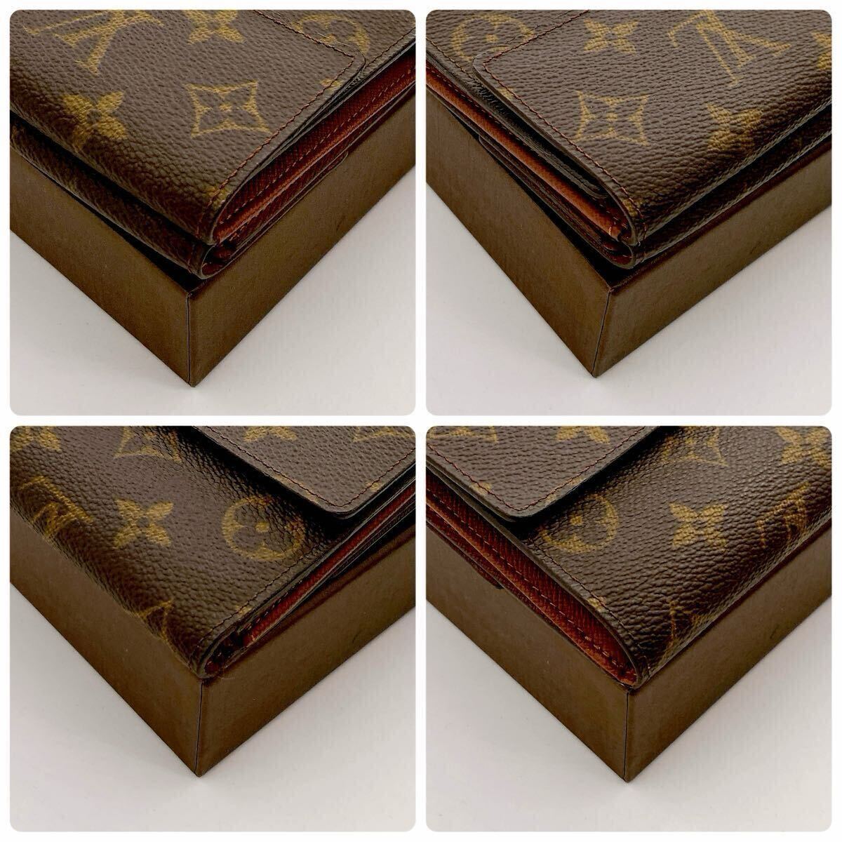 [ не использовался . близкий ] коробка, пакет имеется Louis Vuitton монограмма porutofoiyue Lee zW крюк кошелек compact LOUIS VUITTON унисекс 188