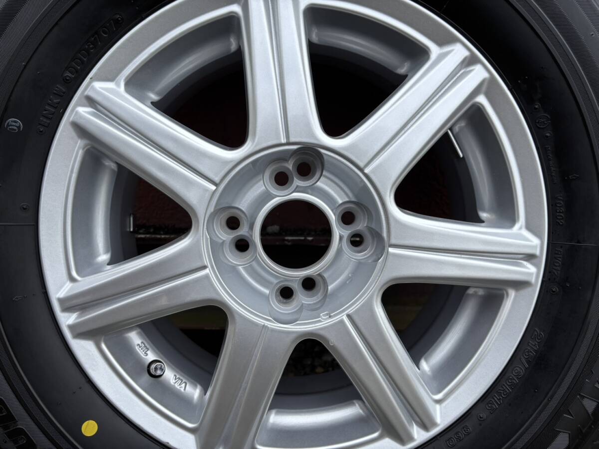 BRIDGESTONE BLIZZAK REVO1 ブリヂストン ブリザック スタッドレス タイヤ ホイール セット 2本 215/65R15 シルバー_画像5