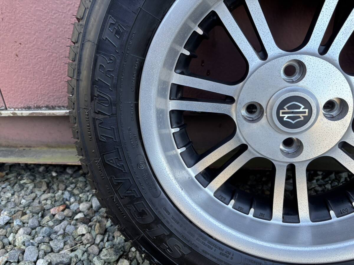トライク FLHTC 純正 リア ホイール タイヤ ダンロップ DUNLOP P205/65B15 中古 ハーレーダビットソン 2本セット_画像3