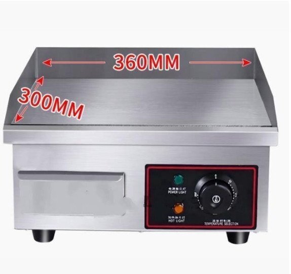 新品推薦★高品質★ 110V 電気グリドル 卓上鉄板焼 ステンレス鋼 温度制御 業務用 家庭用_画像3