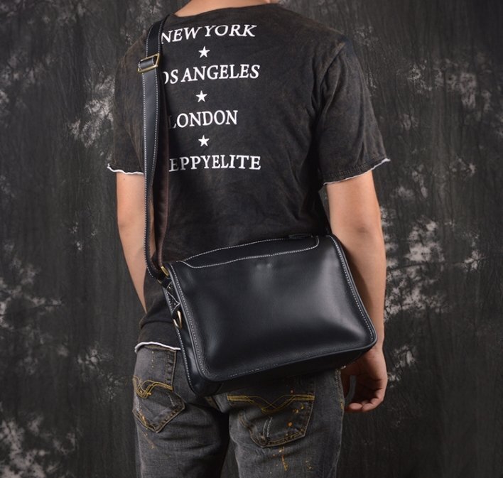 新入荷 本革 レザー ショルダーバッグ 斜め掛けバッグ メッセンジャーバッグ 通勤 牛革 肩掛け鞄_画像3