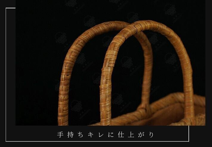 職人の手作り　山葡萄かごバッグ 手編み山葡萄籠バッグ バスケット籐かご 六角編み高級ハンドバック_画像7