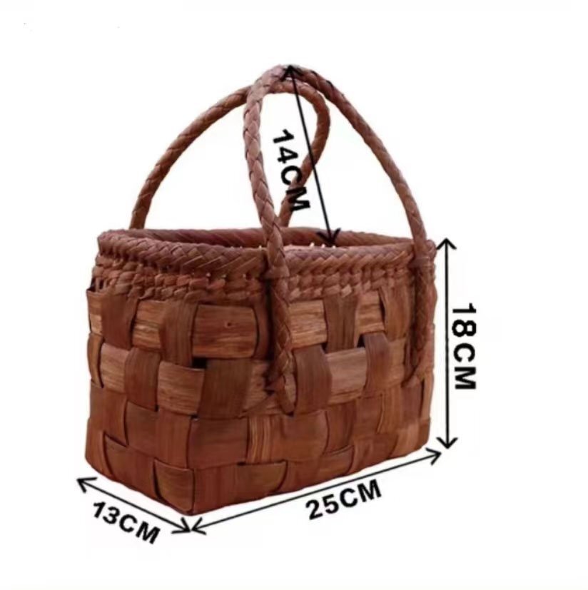 強力推薦★珍品 職人手作り良品 山葡萄かごバッグ 手編み山葡萄籠バッグ バスケット籐かご_画像6