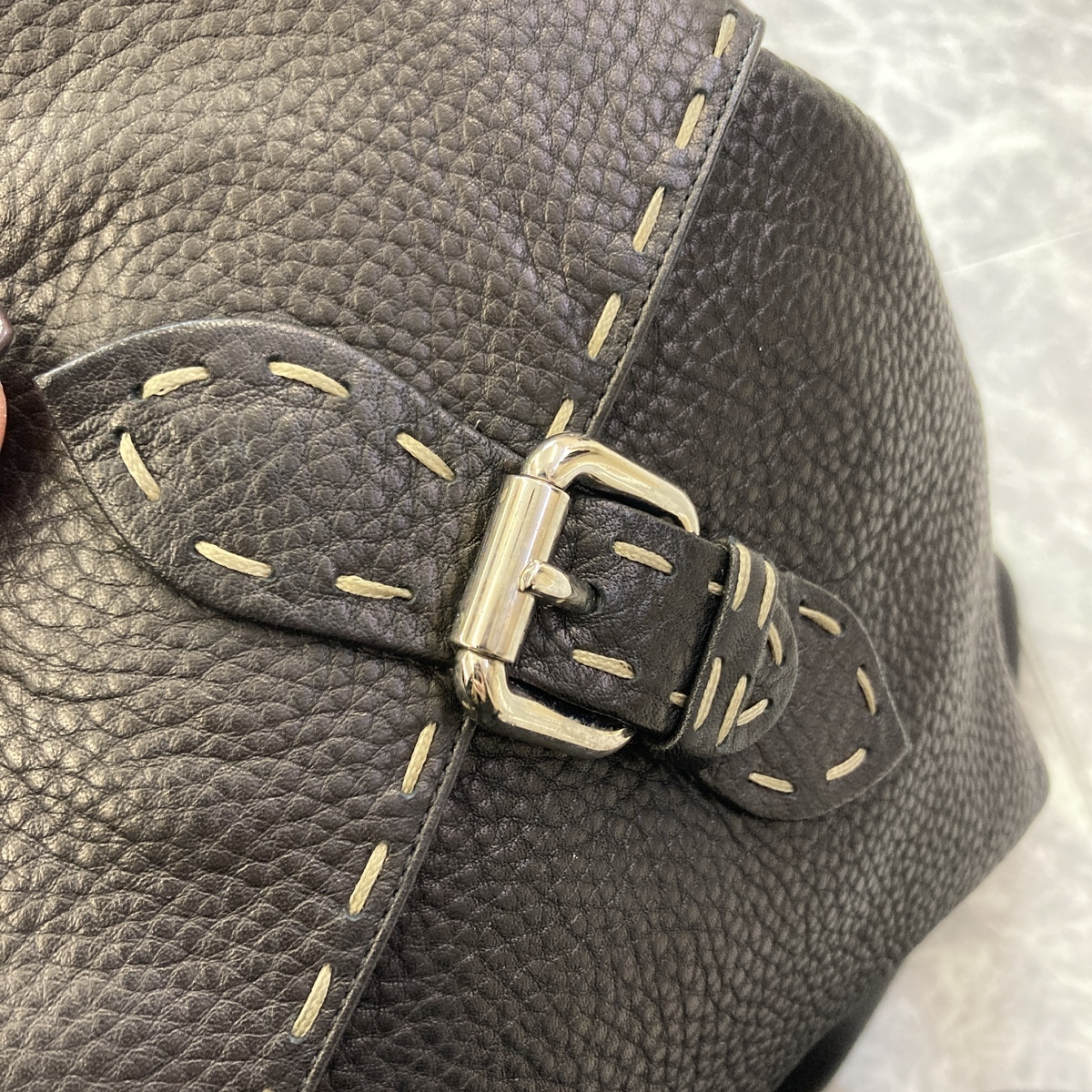 FENDI Fendi selection задний кожа стежок сапоги 37 женский кожа черный женский б/у 