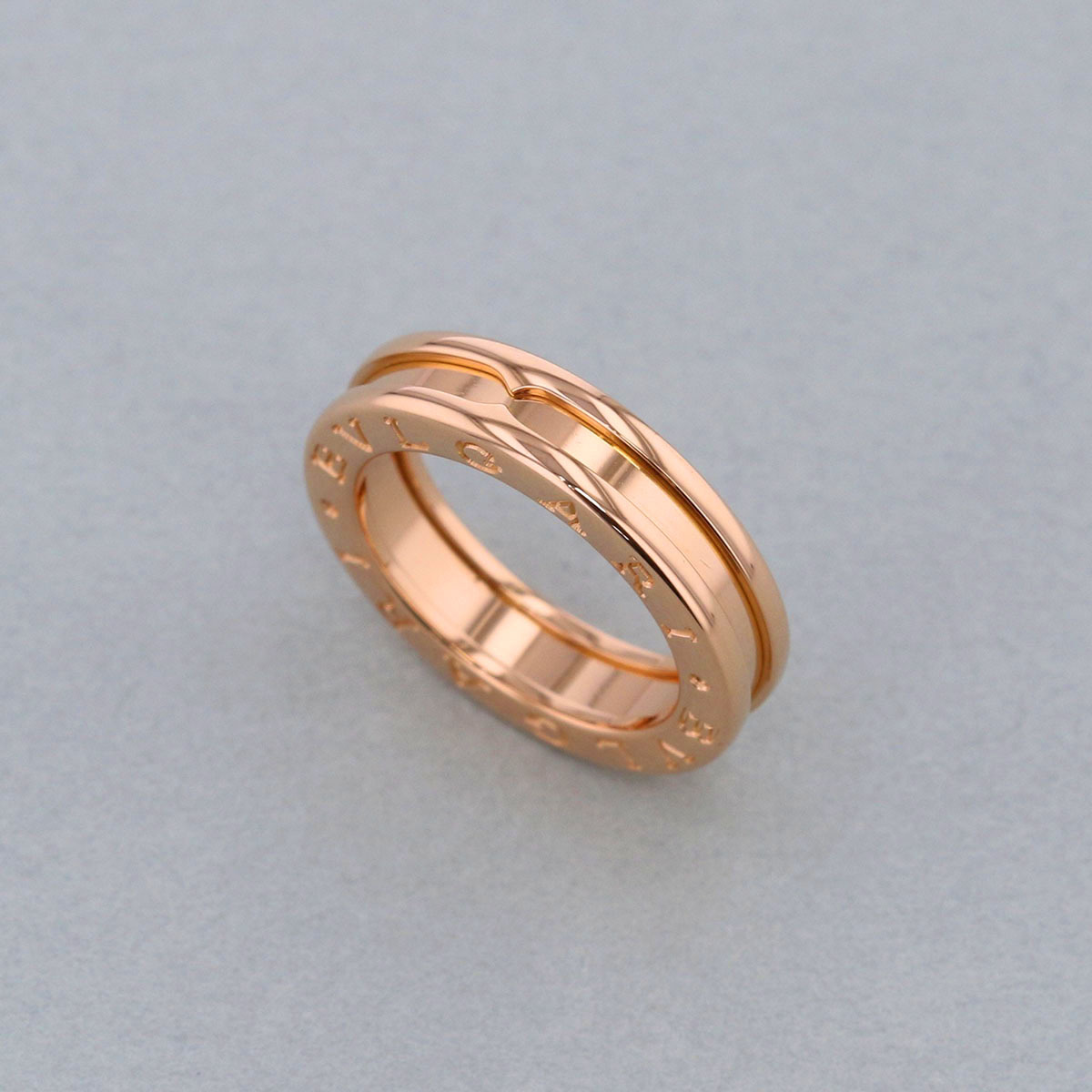  BVLGARY 750PG Be * Zero One XS кольцо * кольцо AN852260 женский 750 розовое золото /K18 розовое золото Gold б/у 