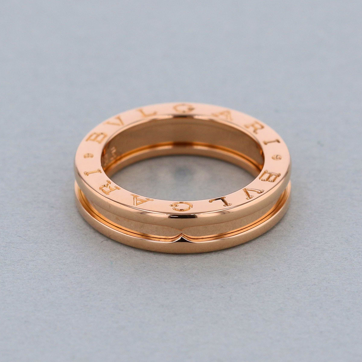  BVLGARY 750PG Be * Zero One XS кольцо * кольцо AN852260 женский 750 розовое золото /K18 розовое золото Gold б/у 