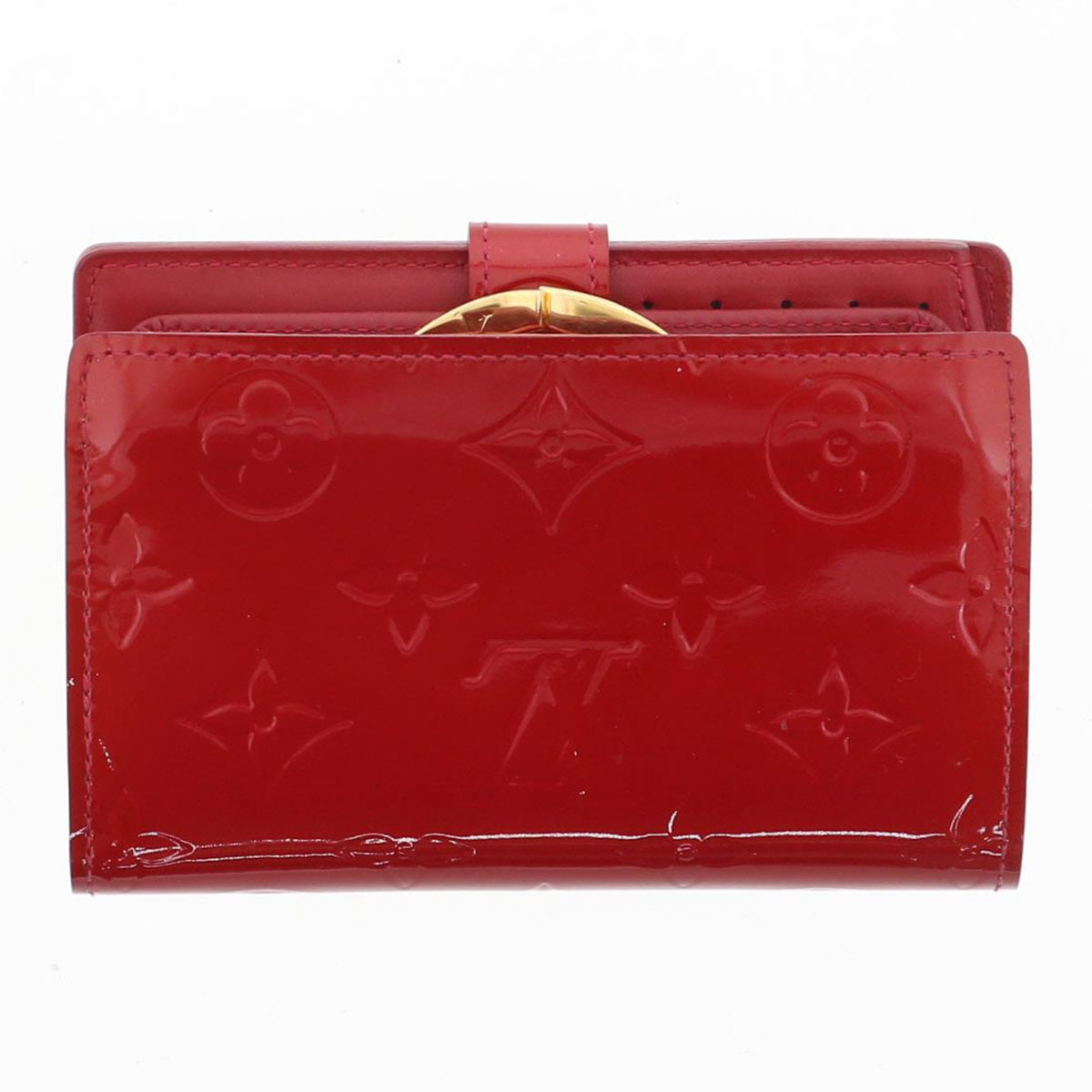 LOUIS VUITTON Louis Vuitton porutomonebie vi enowa двойной бумажник M93528 женский монограмма veruni красный женский б/у 