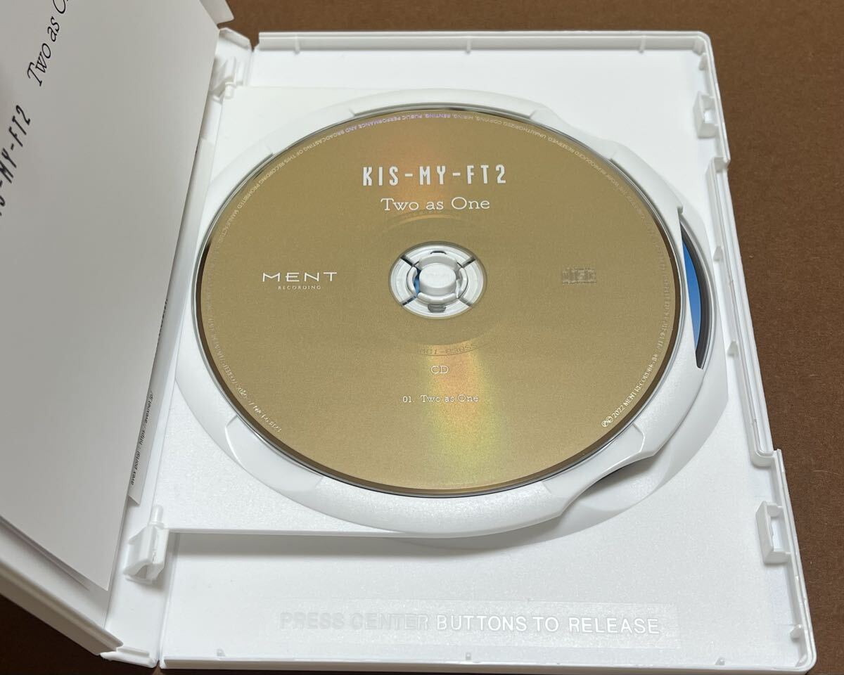 CD+Blu-ray【匿名配送】Kis-My-Ft2 Two as One ファンクラブ限定盤　キスマイ_画像4