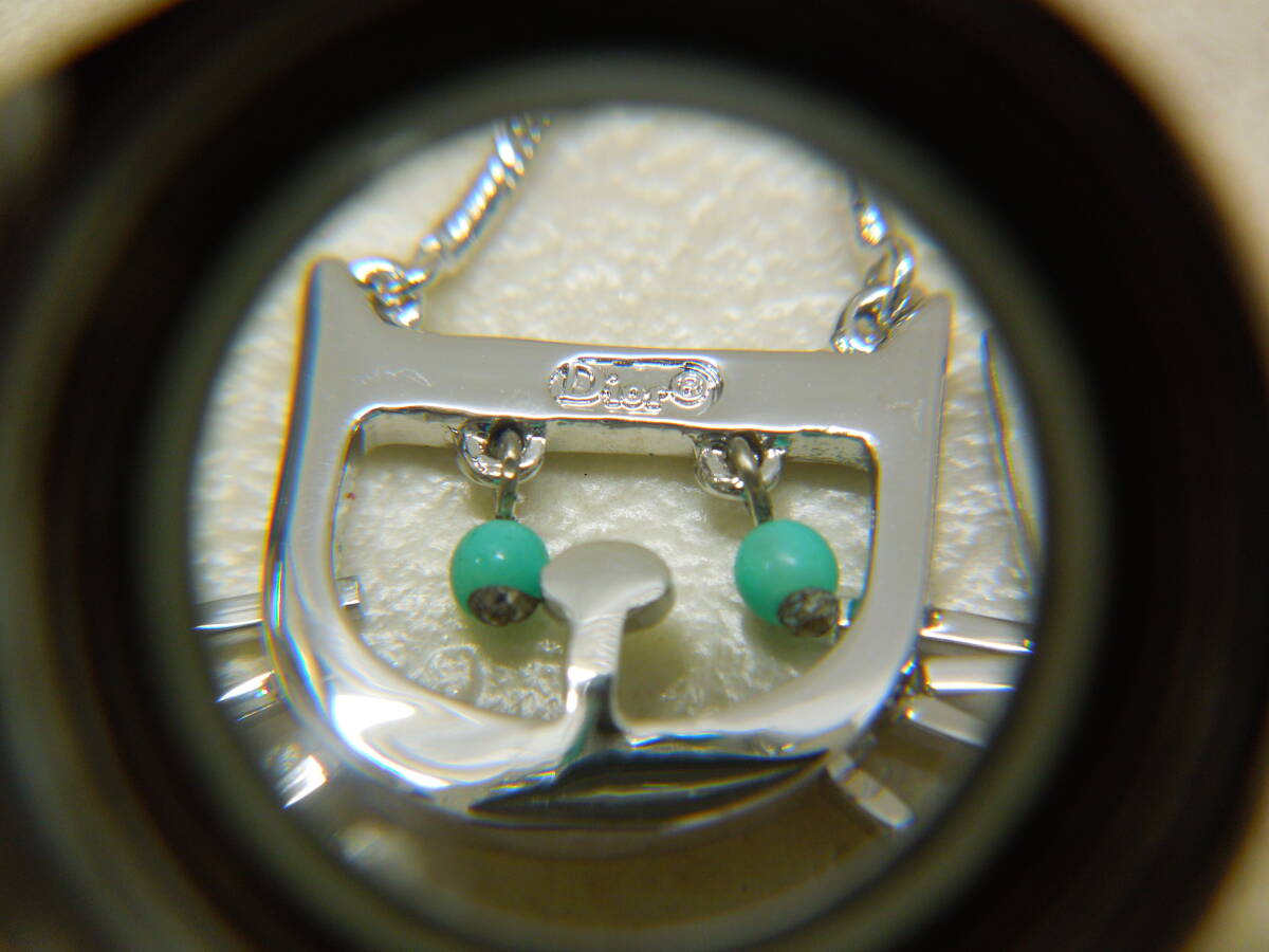 #44425 ◇美品◇ クリスチャン ディオール Christian Dior イヤリング Dロゴ 猫 キャット ネコ シルバーカラー アクセサリー_画像7