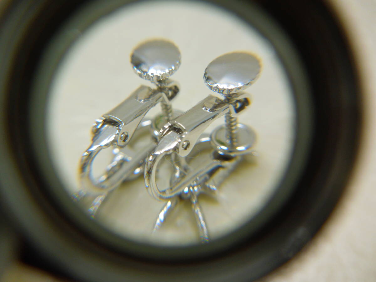 #44425 ◇美品◇ クリスチャン ディオール Christian Dior イヤリング Dロゴ 猫 キャット ネコ シルバーカラー アクセサリー_画像8