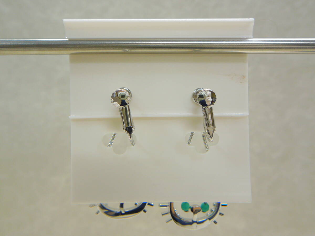 #44425 ◇美品◇ クリスチャン ディオール Christian Dior イヤリング Dロゴ 猫 キャット ネコ シルバーカラー アクセサリー_画像2