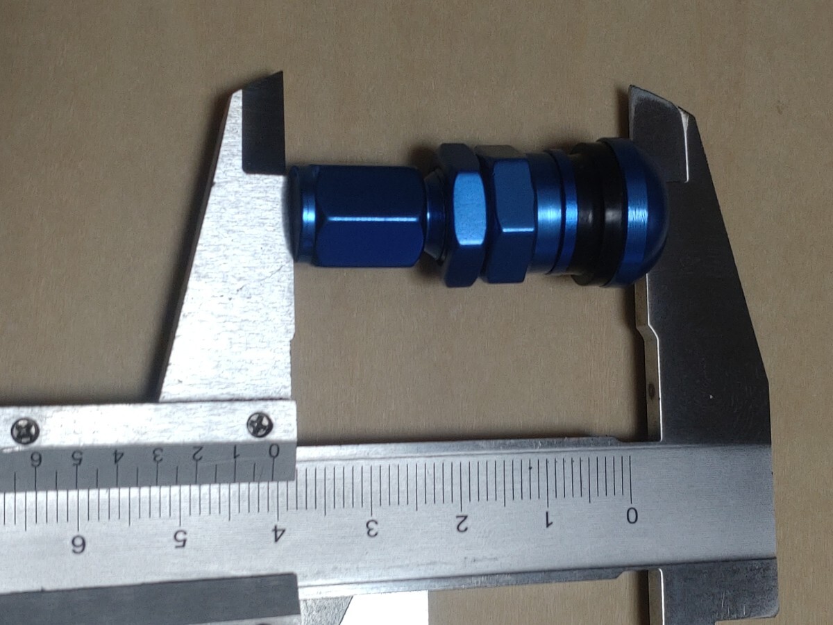 レイズ Rays エアバルブ エアーバルブ 青 ブルー 4個セット 社外 TE37 など 対応_画像4