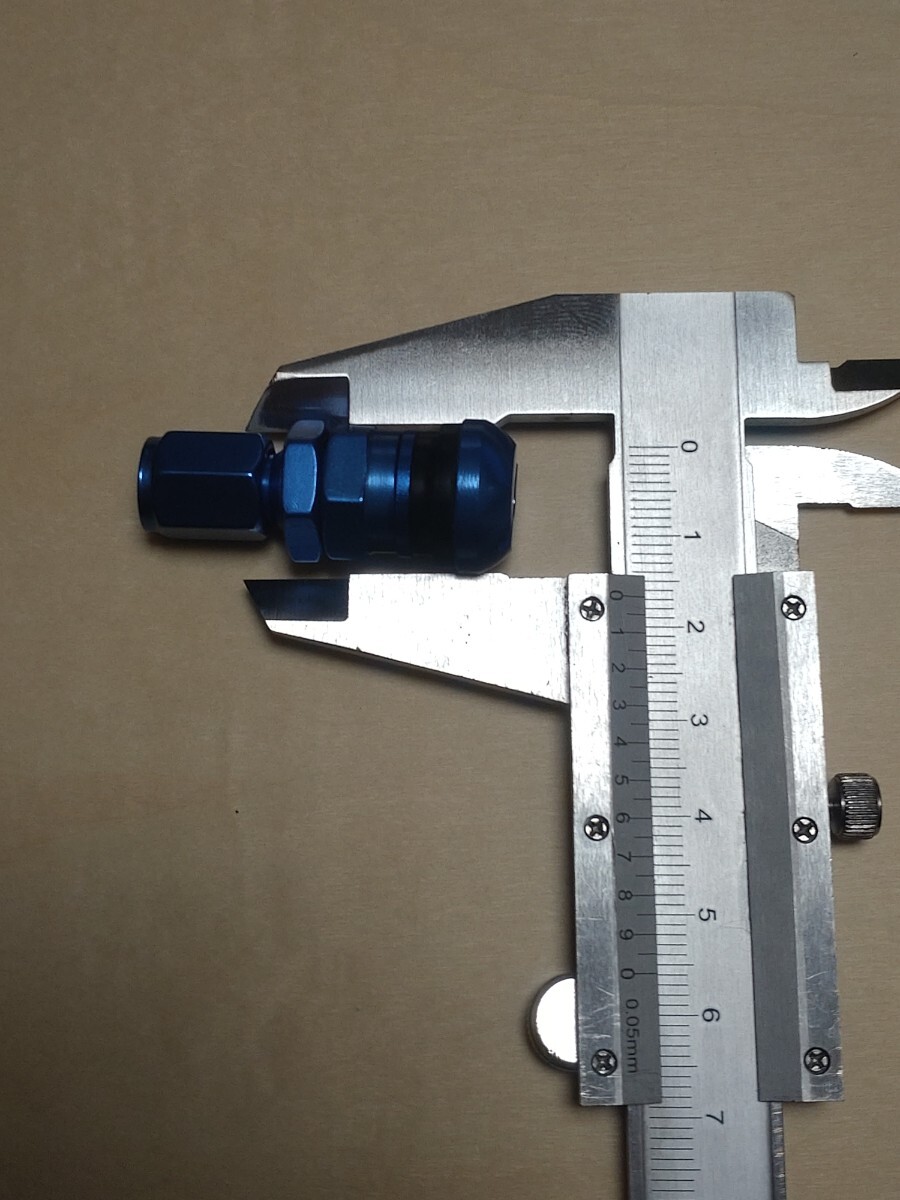 レイズ Rays エアバルブ エアーバルブ 青 ブルー 4個セット 社外 TE37 など 対応_画像2