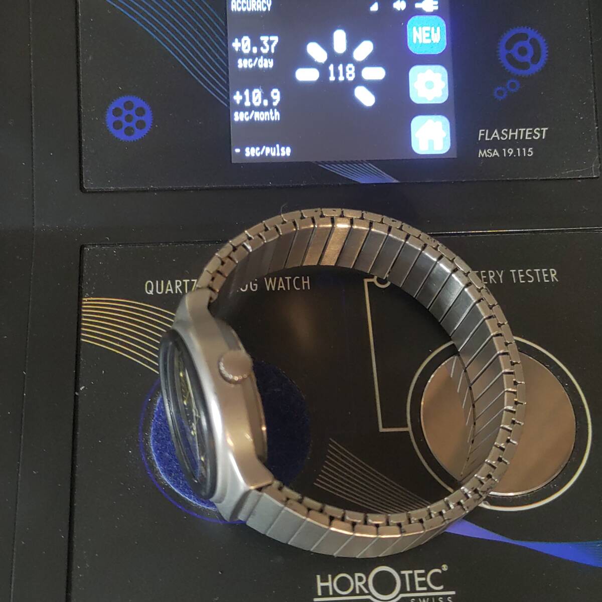 【稼働品】SICURA STUNT WATCH シクラ スタントウォッチ クォーツ DESIGNED BY BREITLING刻印_画像9