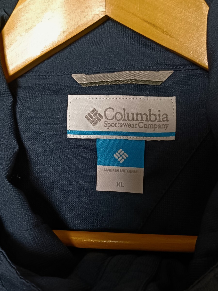 コロンビア Columbiaアウトドア ジャケット 青 XL 中古 _画像3