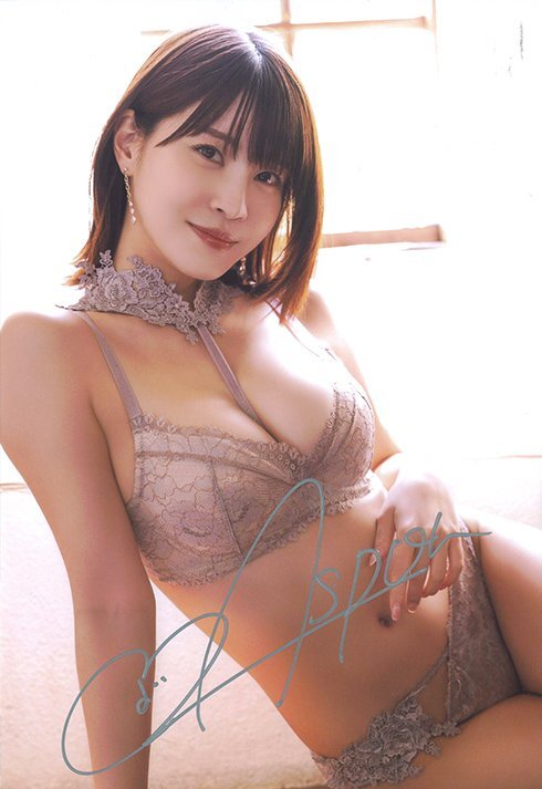 . Akira день .7 ~OTONA KAWAII~ A4 размер с автографом life photograph ( серый бикини )/WooHoo 251107-841