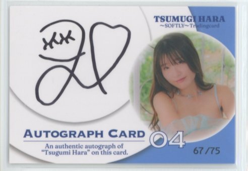 . нагружать .2 ~SOFTLY~ автограф автограф карта 04 #67/75 ( бледно-голубой бикини )/WooHoo 251119-147
