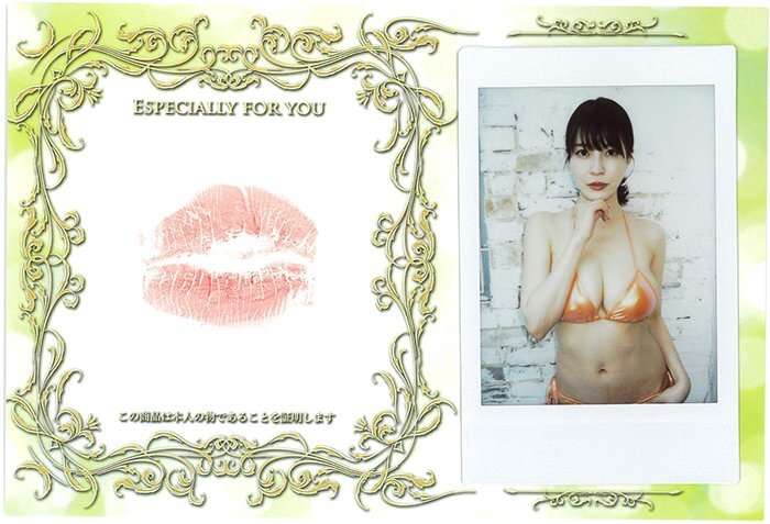 . Akira день .7 ~OTONA KAWAII~ купальный костюм off Schott Cheki имеется сырой Kiss ввод картон ( orange бикини )/WooHoo 251114-801