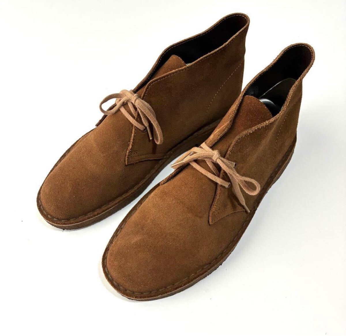 美品 日本未入荷 UK規格 クラークス デザートブーツ UK7 1/2 26.0 26.5 コーラスエード ワラビー デザートトレック チャッカブーツ 本革_画像2