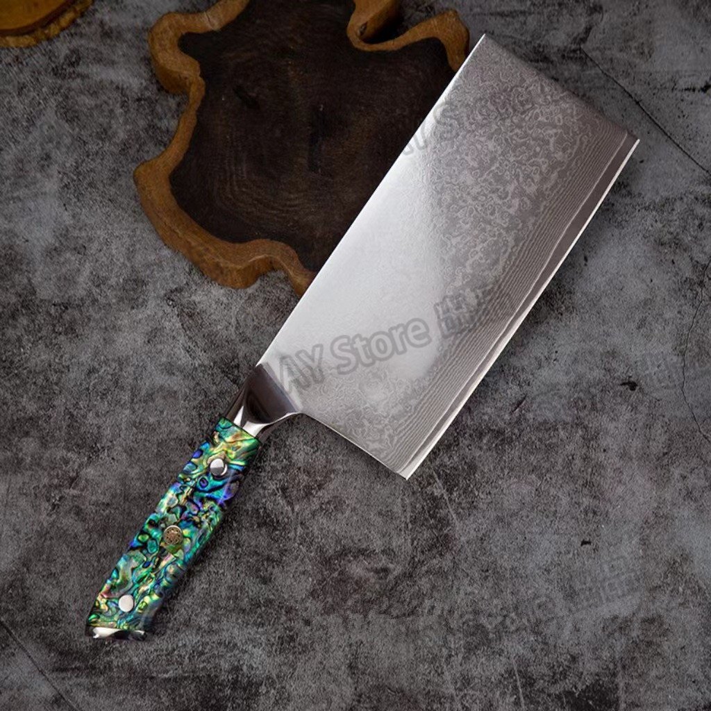  Damas rental VG10 сталь кухня нож земля . удар режущий инструмент китайский нож обе лезвие земля . режущий инструмент земля . кухонный нож китайский нож земля . удар . китайский нож bhw0253