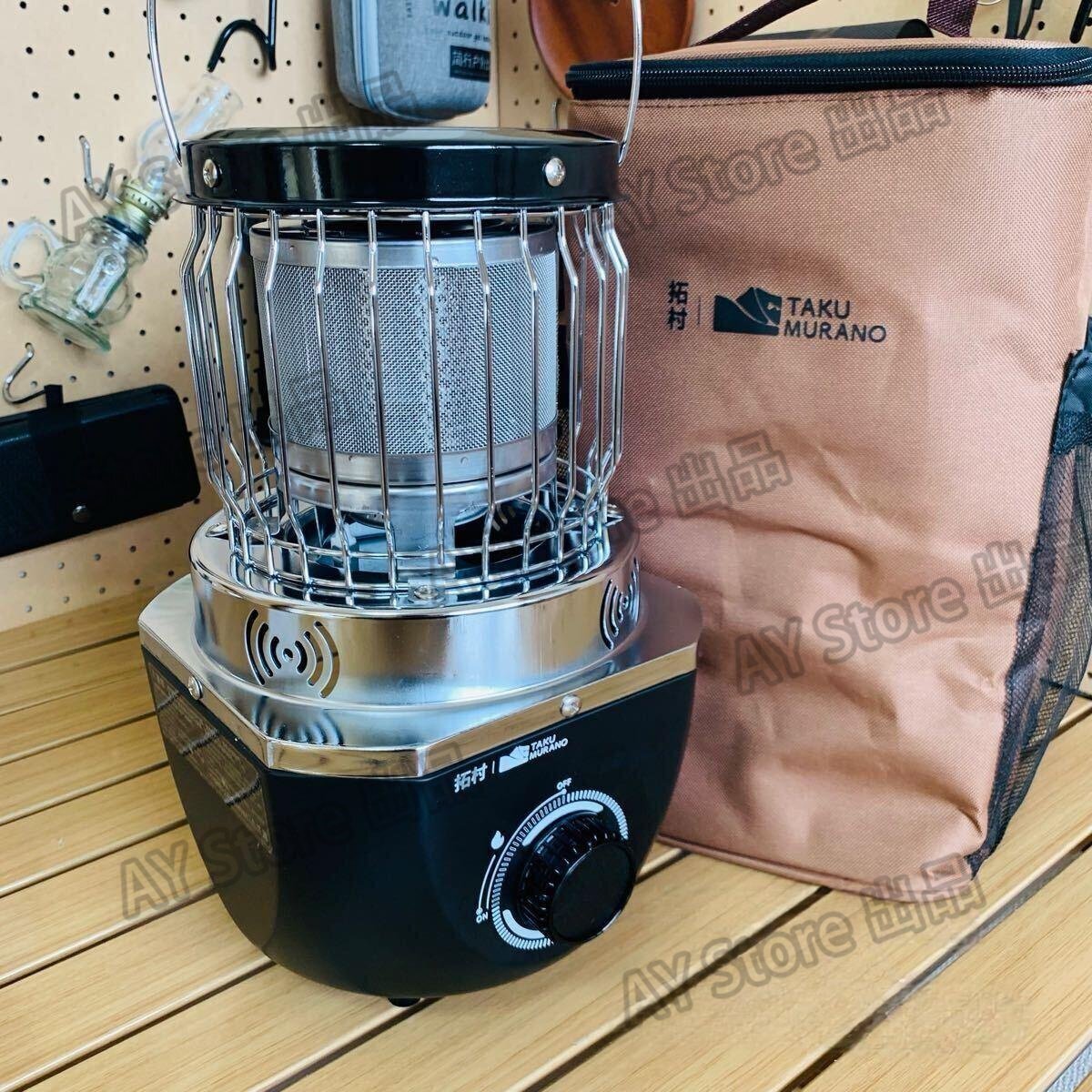 キャンプ用 ガスストーブ 多機能暖炉 ガスバーナー コンロ ヒーター 1700g 31.5×19.5×18cm 2300w CB缶 アウトドア 野外 収納付き bhw0290_画像1