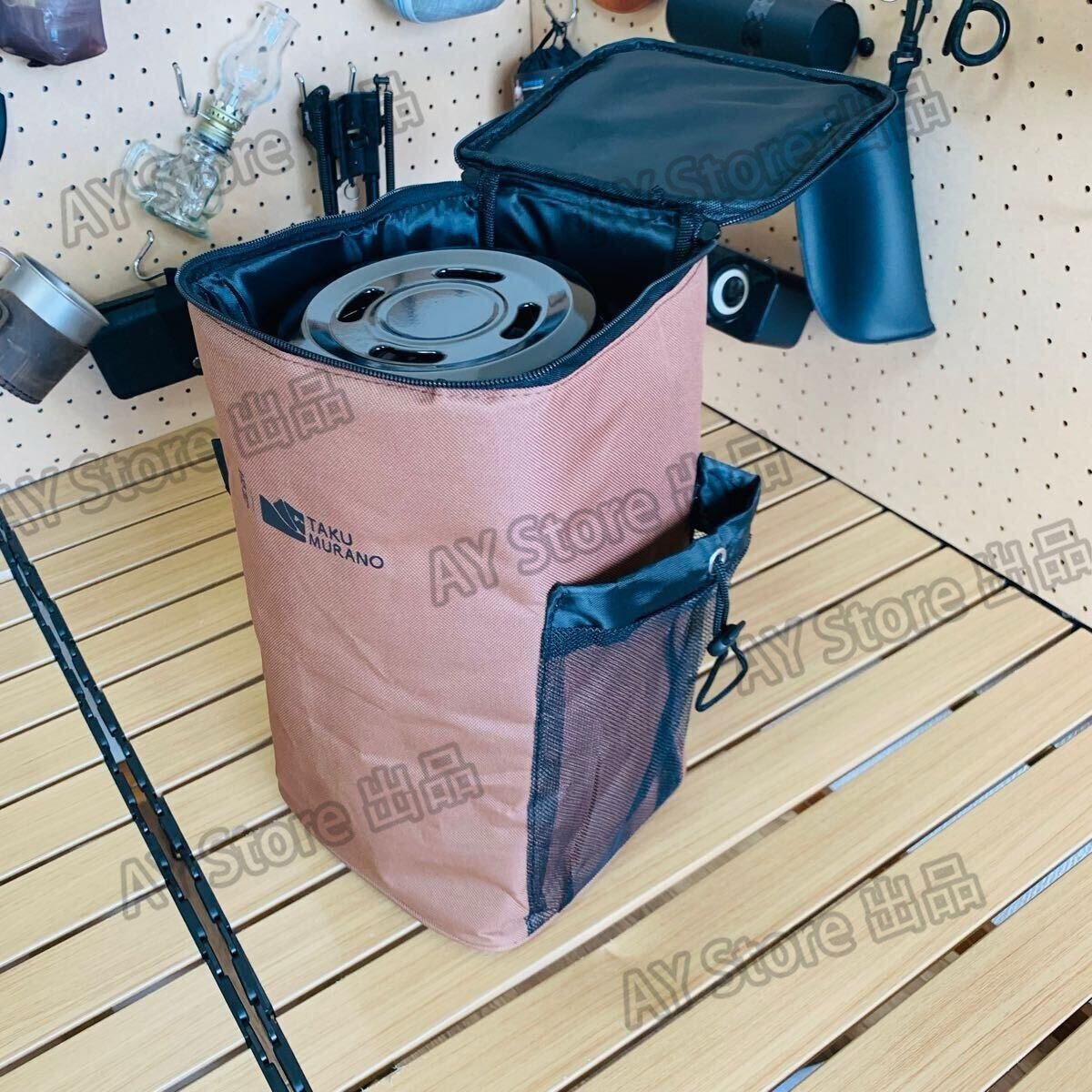 キャンプ用 ガスストーブ 多機能暖炉 ガスバーナー コンロ ヒーター 1700g 31.5×19.5×18cm 2300w CB缶 アウトドア 野外 収納付き bhw0290_画像10