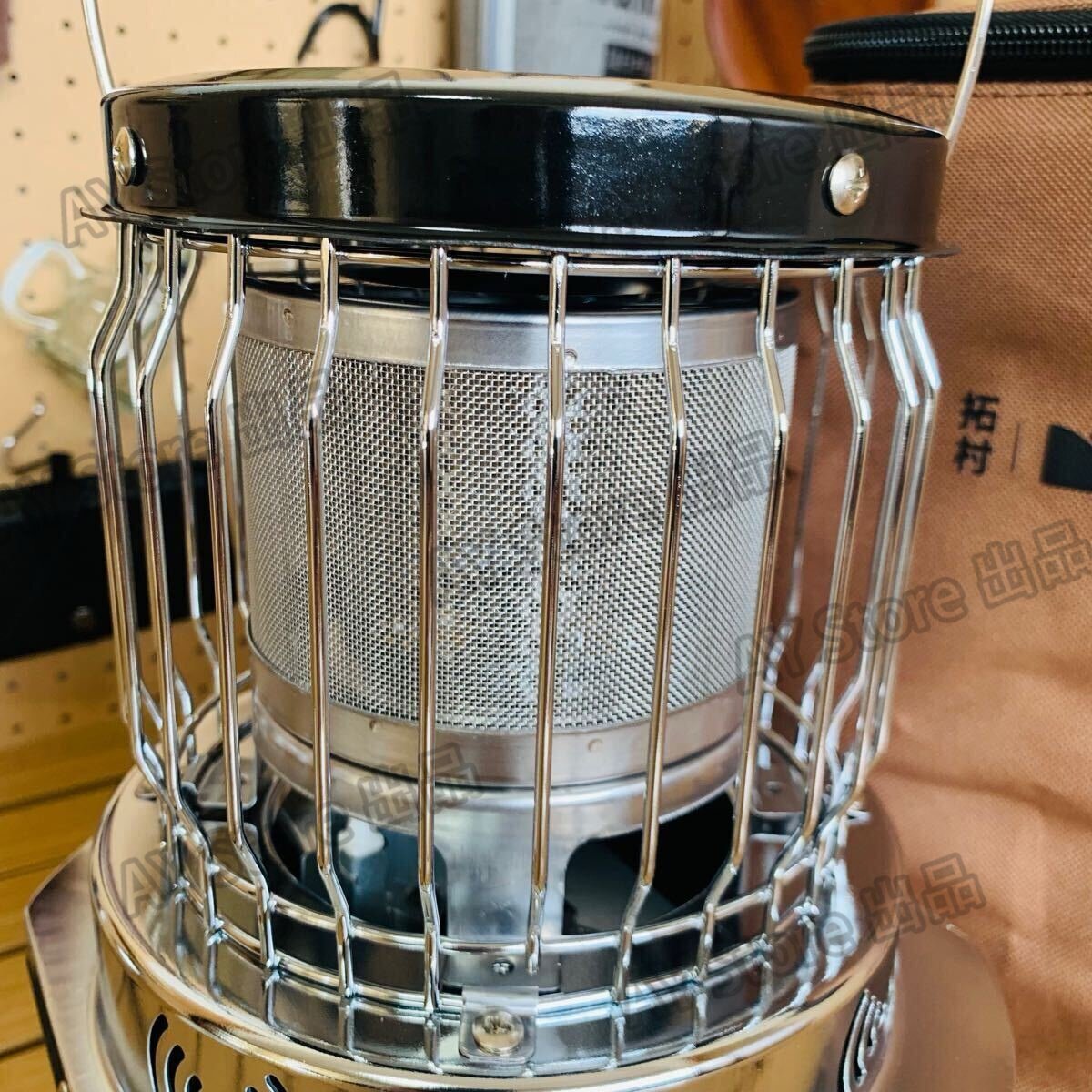 キャンプ用 ガスストーブ 多機能暖炉 ガスバーナー コンロ ヒーター 1700g 31.5×19.5×18cm 2300w CB缶 アウトドア 野外 収納付き bhw0290_画像5