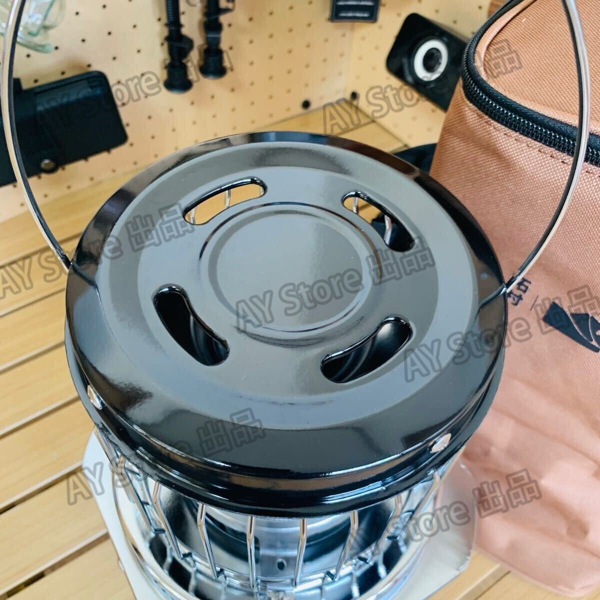 キャンプ用 ガスストーブ 多機能暖炉 ガスバーナー コンロ ヒーター 1700g 31.5×19.5×18cm 2300w CB缶 アウトドア 野外 収納付き bhw0290_画像4