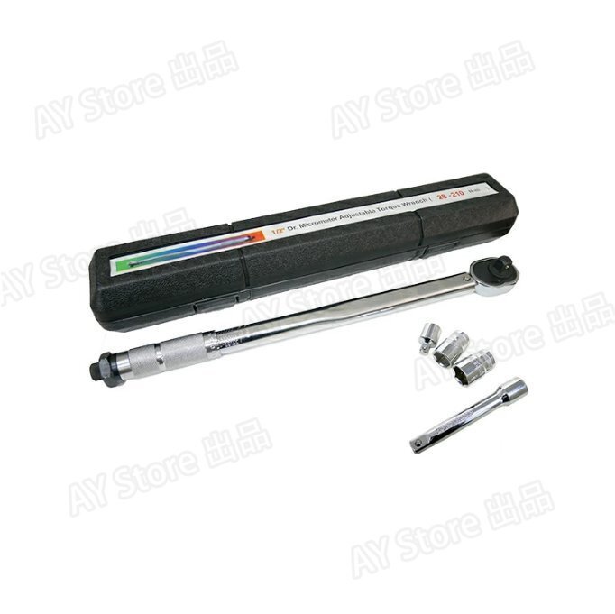 1円スタート 売り切り トルクレンチ タイヤ交換 プリセット式 28-210Nm 差込角 ケース付 車 自動車 軽自動車 バイク 収納ケース bhw0169_画像5