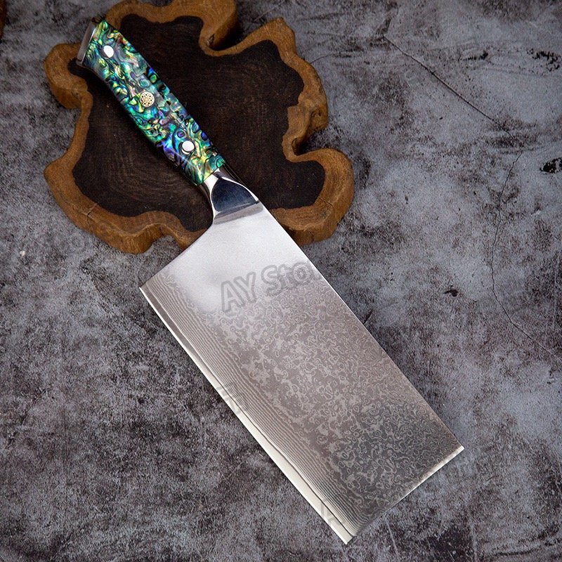  Damas rental VG10 сталь кухня нож земля . удар режущий инструмент китайский нож обе лезвие земля . режущий инструмент земля . кухонный нож китайский нож земля . удар . китайский нож bhw0253