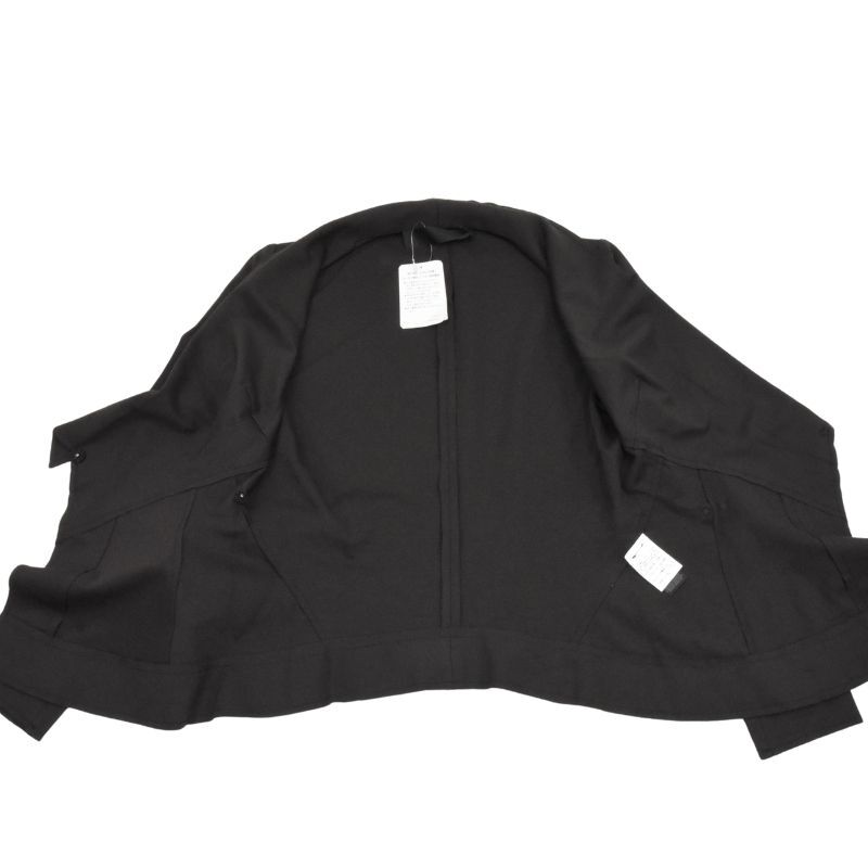 未使用品 ダナキャラン ベルト付ジャージストレッチジャケット ブラウン系 サイズ2 DANNNA KARAN NEW YORK_画像8