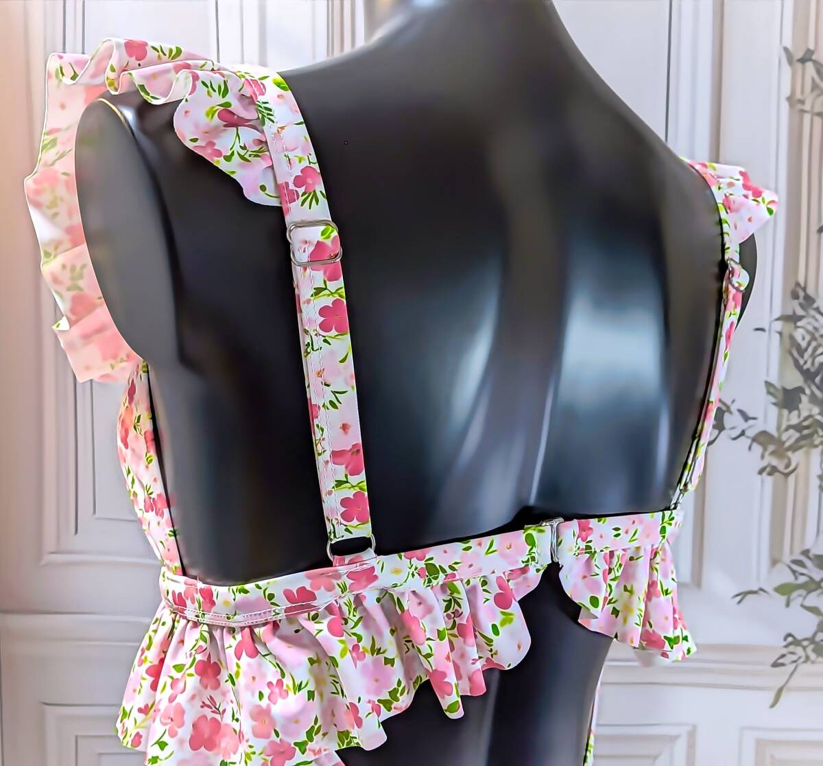 匿名配送♪未使用品♪160cm♪10代女児向き♪フラワープリントとフリルが可愛い♪ワンピース水着☆彡_画像10